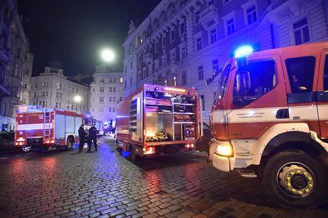 Пожар в центъра на Прага