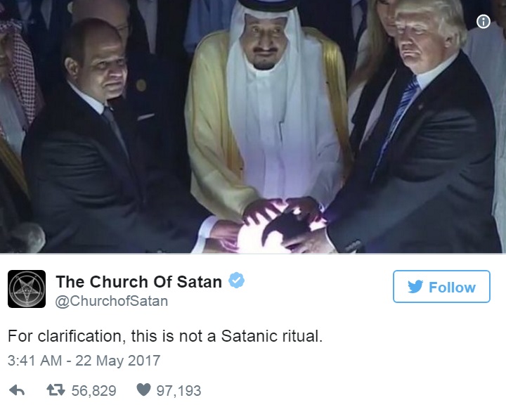 Църквата на Сатаната се разграничи от Тръмп (СНИМКА)
