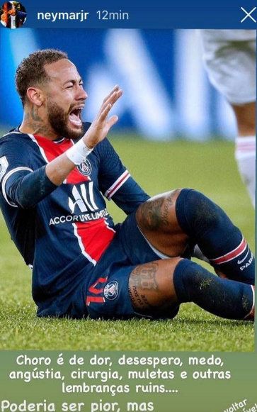  Неймар: Сълзите ми бяха от болежка, обезсърчение, боязън, тъга.. 