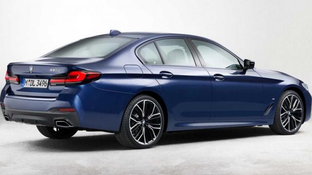 Без големи "бъбреци" за обновената пета серия на BMW
