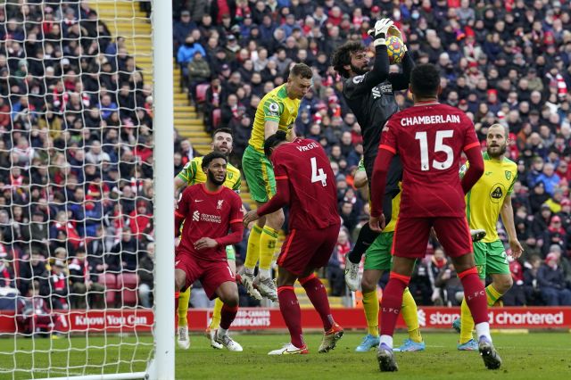  Ливърпул с поврат против Норич, Мане с свръхестествен гол 