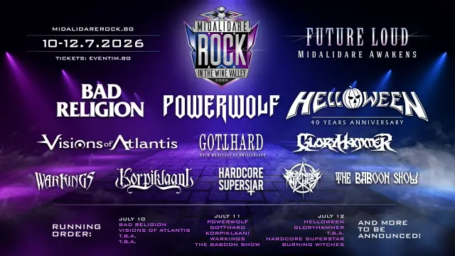 Bad Religion идват за първи път в България като хедлайнери на Midalidare Rock In The Wine Valley