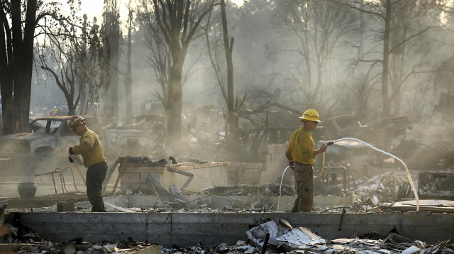 Броят на жертвите на огъня в Калифорния расте