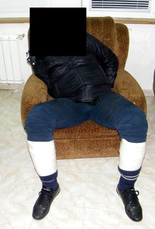 Спипаха 2 кг. хероин, увит около краката на сърбин