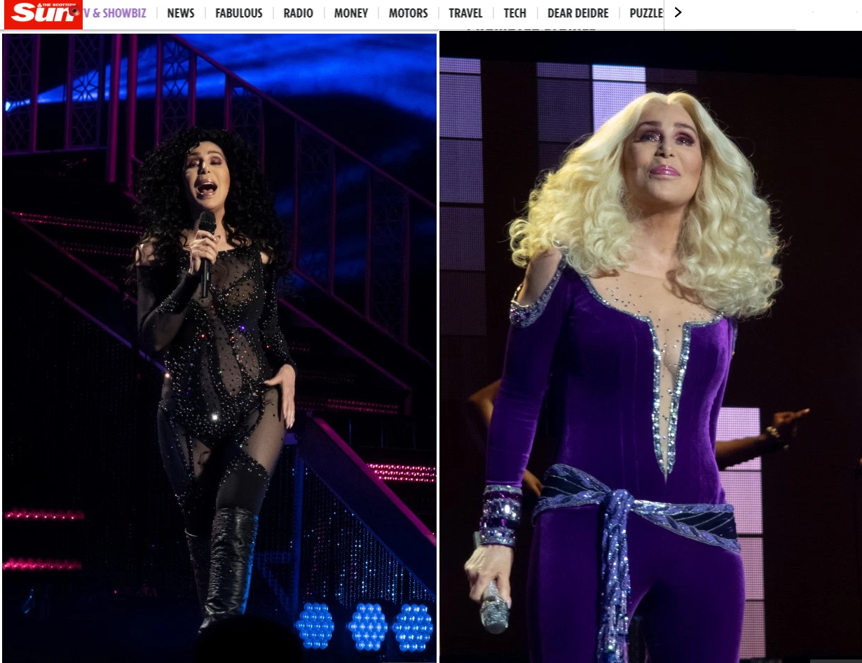 Шер се вихри на сцената с 10 различни лица за 1 нощ (ВИДЕО + СНИМКИ)