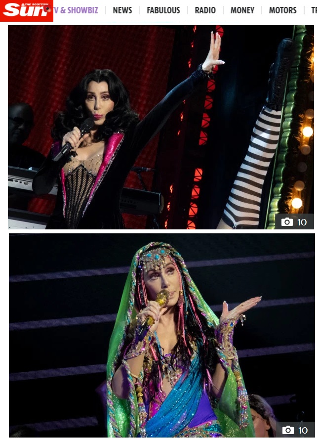 Шер се вихри на сцената с 10 различни лица за 1 нощ (ВИДЕО + СНИМКИ)