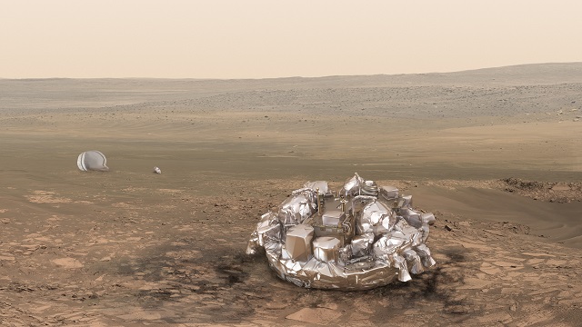 Спускаемият модул "Скиапарели" кацна на Марс