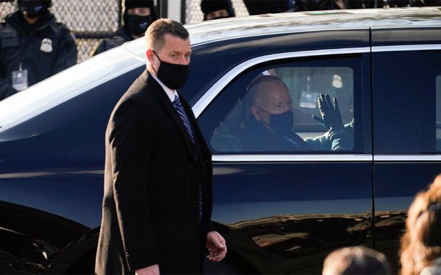  Лимузината на новия президент на Съединени американски щати 