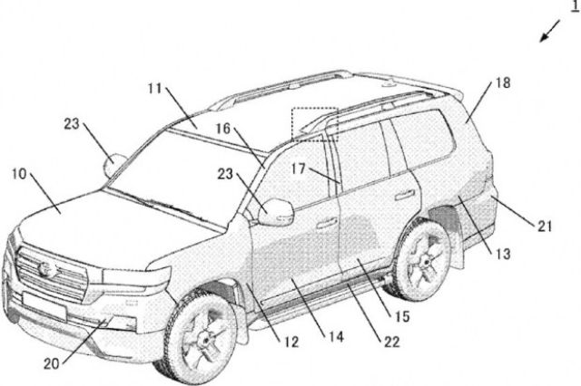 Toyota патентова автомобилна боя, която се отлепва