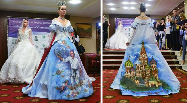 Обявиха това за най-грозната рокля на света заради... Путин (СНИМКИ)