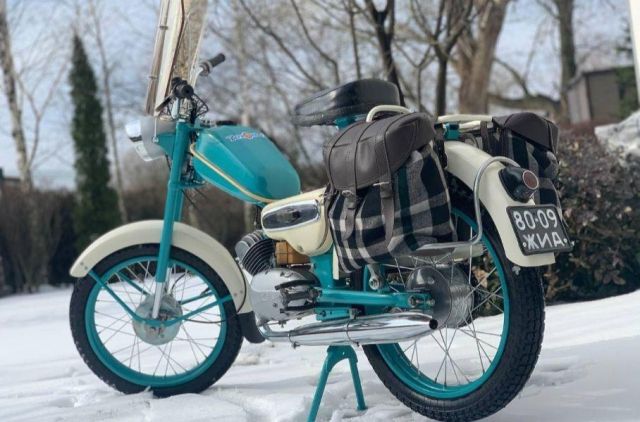 Това е първото съветско туристическо мотопедче