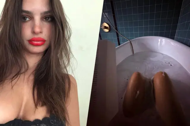 Емили Ратайковски разпалва страстите с провокативни кадри от ваната (СНИМКИ)