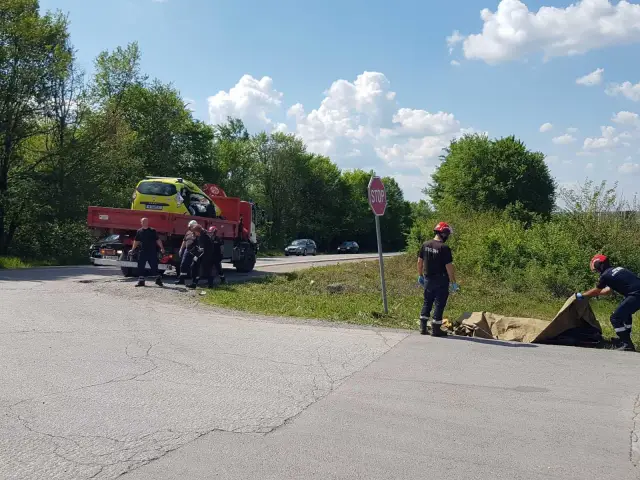  Трима починаха! Камион премаза такси край Монтана СНИМКИ 