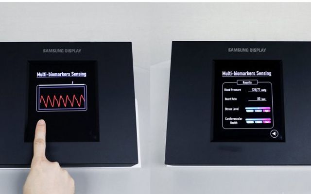 Samsung представи екран, способен да измерва кръвно налягане и пулс