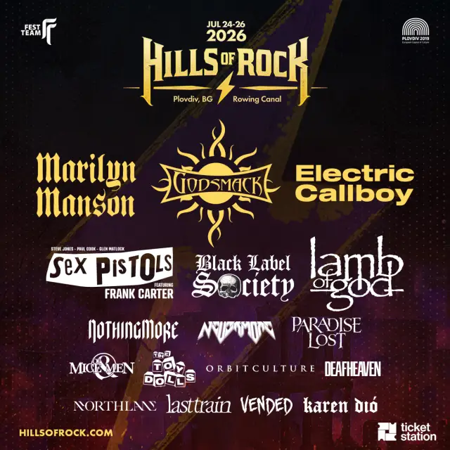 Мерилин Менсън e хедлайнер на първия ден на HILLS OF ROCK 2026