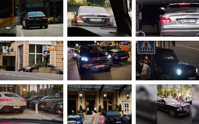 Фоторепортаж: автомобилите на украински VIP бежанци в Монако