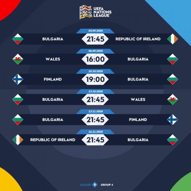 България стартира срещу Ирландия за Лигата на нациите