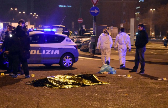 Убийството на атентатора в Милано (СНИМКИ)
