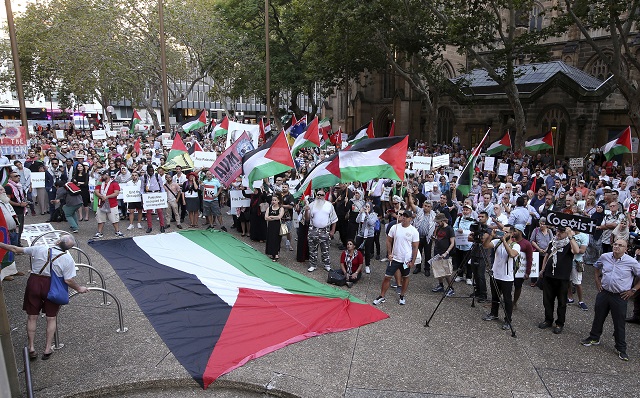 Протест срещу Нетаняху в Сидни (СНИМКИ)