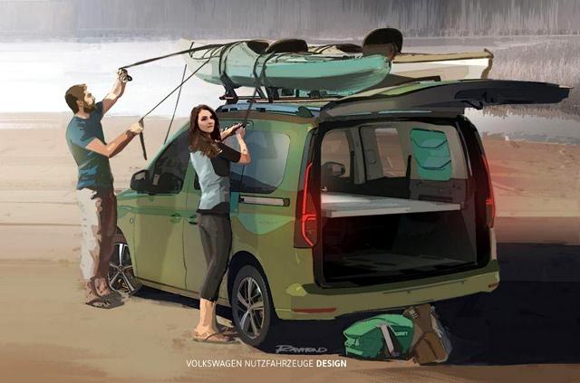 Volkswagen Caddy става къща на колела с двуметрова спалня