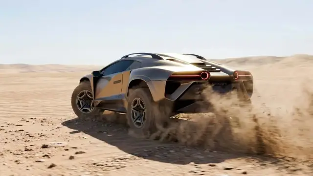 Rezvani Dune дебютира като Lamborghini Huracan на стероиди, което не се опасява да се изцапа