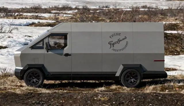 Руснаци показаха бус в стила на Cybertruck с гаранция от 100 години