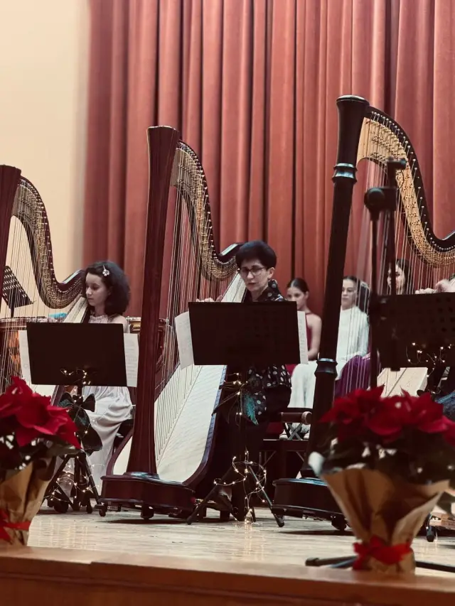 Ангелогласната арфа - коледен благотворителен концерт на класовете по арфа при НМУ „Л. Пипков“ | ФАКТИ.БГ Ангелогласната арфа - коледен благотворителен концерт на класовете по арфа при НМУ „Л. Пипков“