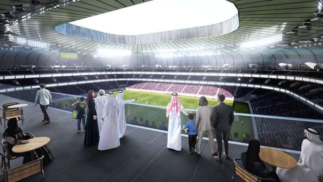 Катар откри нов стадион - "Диамант в пустинята" (СНИМКИ)