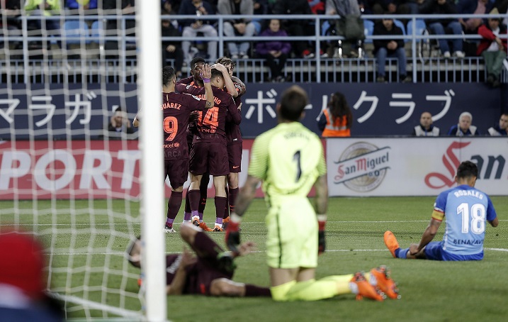 Барселона победи Малага с 2:0 като гост (СНИМКИ+ВИДЕО)