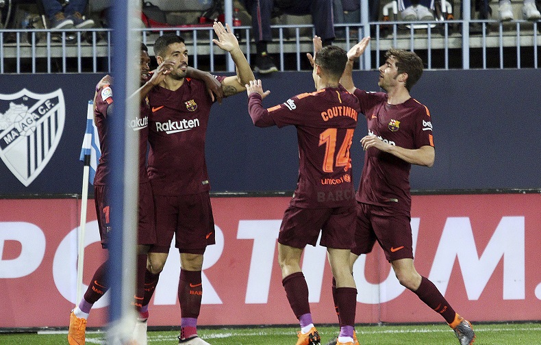 Барселона победи Малага с 2:0 като гост (СНИМКИ+ВИДЕО)