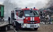 Сметище пламна в Пловдивско