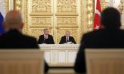 Ердоган към Путин: Ние сме стратегически партньори