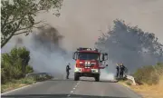Движението по главния път Бургас – Малко Търново е възстановено след пожара
