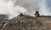 Пламна депото за отпадъци до Силистра