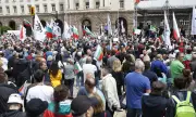 Протест в София срещу въвеждането на еврото 