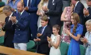 Кейт Мидълтън и принц Уилям с децата на финала Уимбълдън (СНИМКИ)