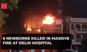 Поне 6 бебета загинаха при пожар в болница в Делхи ВИДЕО