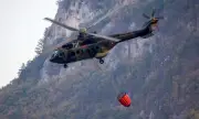МО: Два хеликоптера „Кугър“ помагат при гасенето на големия високопланински пожар в района на Струмяни
