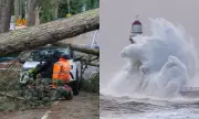 Силни ветрове на Острова усложниха пътуванията за Коледа ВИДЕО