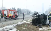 Тежка катастрофа на бул. "Цариградско шосе" в София, има загинал (СНИМКИ)